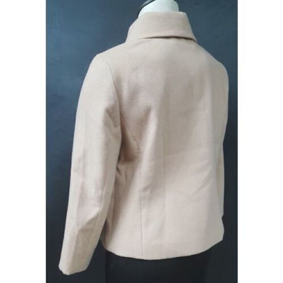 Chicos Beige Jacket Size 0 Small 2 Button Lined Long Sleeve Career - Picture 7 of 11